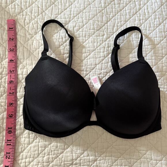 VICTORIA'S SECRET PINK Super Push-Up Bra Black Sz34D D75 Intimates Full Coverage - Picture 11 of 11